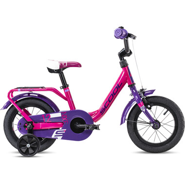 S'COOL NIXE Acier 1S 12" Kids Bike Pink/Purple 2020 0